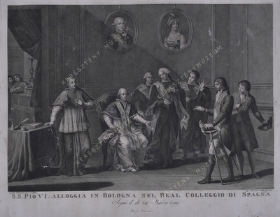 VI. Pius pápa a bolognai Collegi...