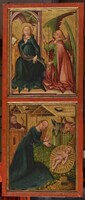 Angyali Üdvözet és Jézus születése/ Krisztus az Olajfák hegyén és Szent István megkövezése