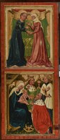 Vizitáció és Királyok imádása, a hátoldalon Kálvária és Szent Lőrinc vértanúsága