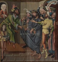 55.67 verso Krisztus Pilátus előtt. Szárnyasoltár mozgatható szárnytáblájának hétköznapi oldala 55.67 verso Krisztus Pilátus előtt. Szárnyasoltár mozgatható szárnytáblájának hétköznapi oldala
